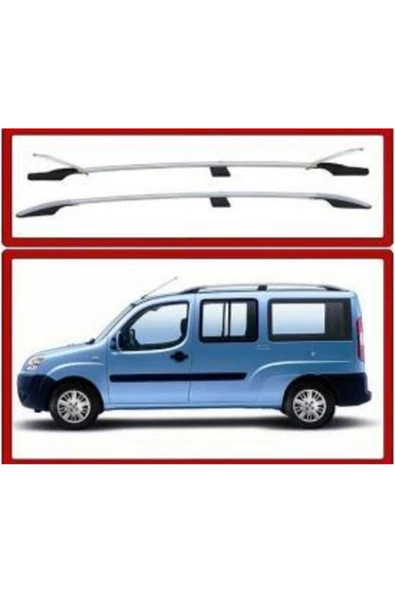 Fiat Doblo Tavan Çıtası Port Bagaj Roof Rail(gri) ürün görseli 1