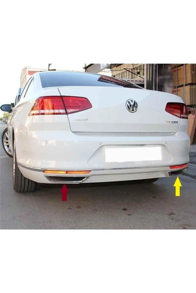 Passat B8 Egsoz Krom Çerçevesi 2 Parça 2015 2016 2017 2018 2019 ürün görseli 1
