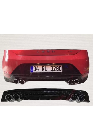 Seat Leon Siyah Difüzör - Resim 3