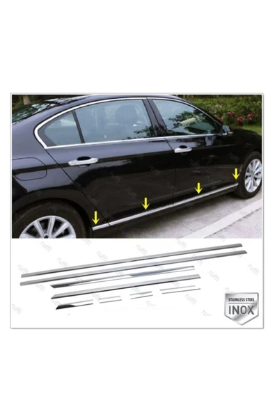 Vw Passat B8 Krom Yan Kapı Çıtası 8 Prç. 2015 Üzeri P.çelik ürün görseli 1