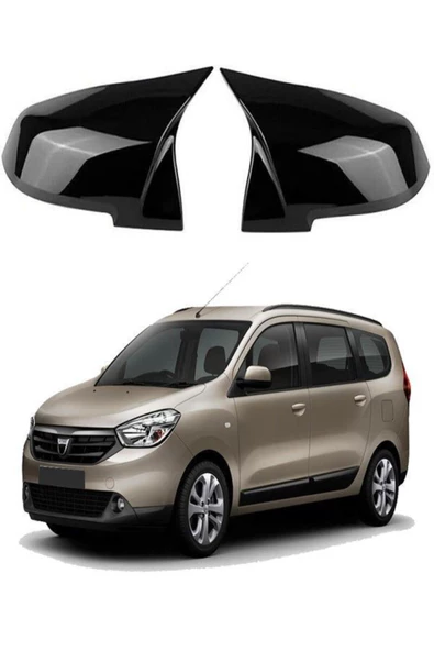 Dacia Lodgy Araca Özel Batman Yarasa Ayna Kapağı Pianoblack ürün görseli 1