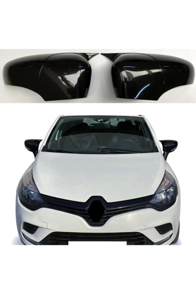 Renault Clio 4 Batman Yarasa Ayna Kapağı Piano Black / 2012-2019 ürün görseli 1