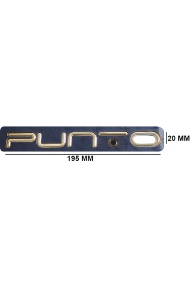 Fiat Punto Bagaj Yazı (siyah Noktalı) ürün görseli 1