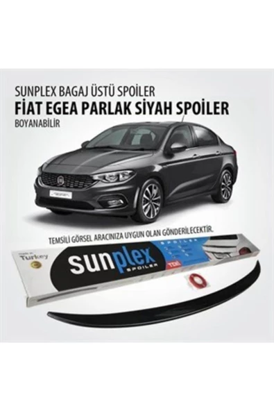 Fıat Egea 2015-2020 Spoiler Piano Black ürün görseli 1