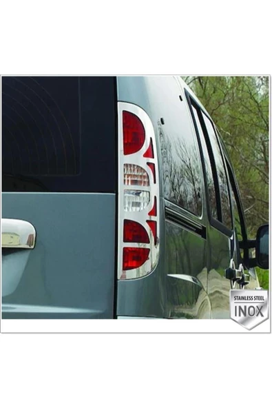 Fiat Doblo Krom Stop Çerçeve 2 Prç. 2006-2010 Arası Paslanmaz Çelik ürün görseli 1