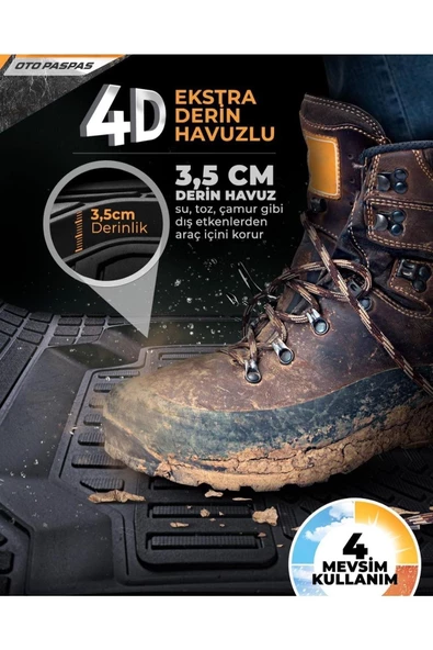 Üniversal Havuzlu Paspas Extra Derin - Resim 4