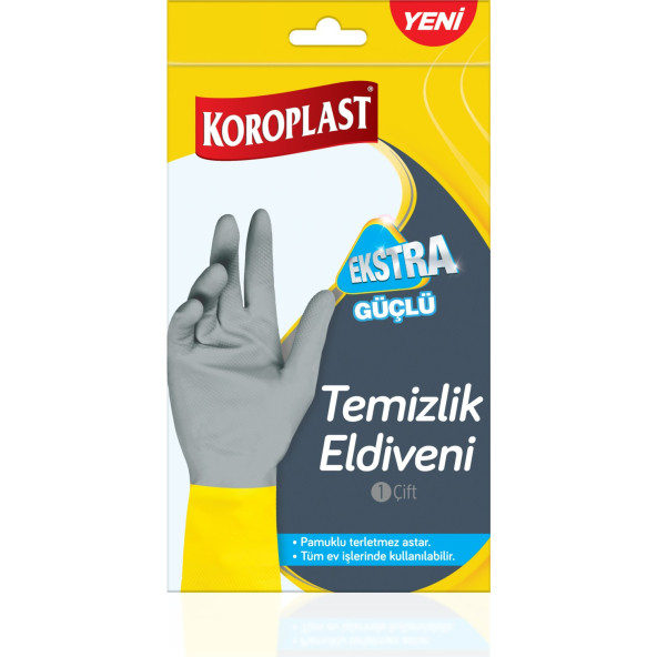 Koroplast Ekstra Güçlü Bulaşık Eldiveni Küçük - S Beden ürün görseli 1