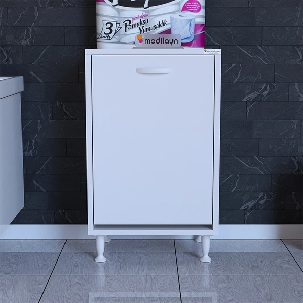 Modilayn SÖKE 50 x 75 x 32,5 cm Çamaşır Hazneli Çok Amaçlı Banyo Dolabı ürün görseli 1
