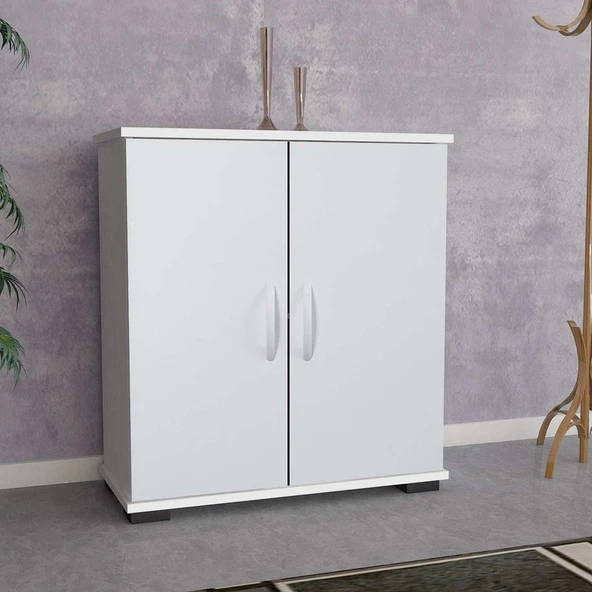 Modilayn BULUT 70 x 76 cm 4 Raflı Beyaz Ayakkabılık ürün görseli 1
