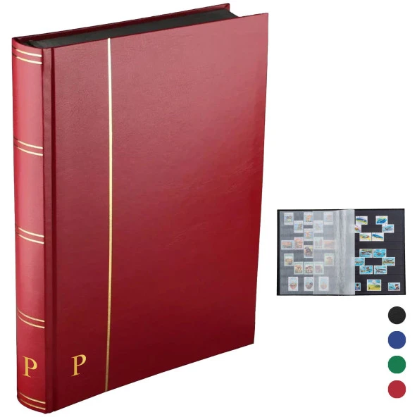PULKO HistorY 1970 Pul Defteri Klasik, 30 Yaprak, 60 Sayfa, A4+, Siyah Zemin, ürün görseli 1