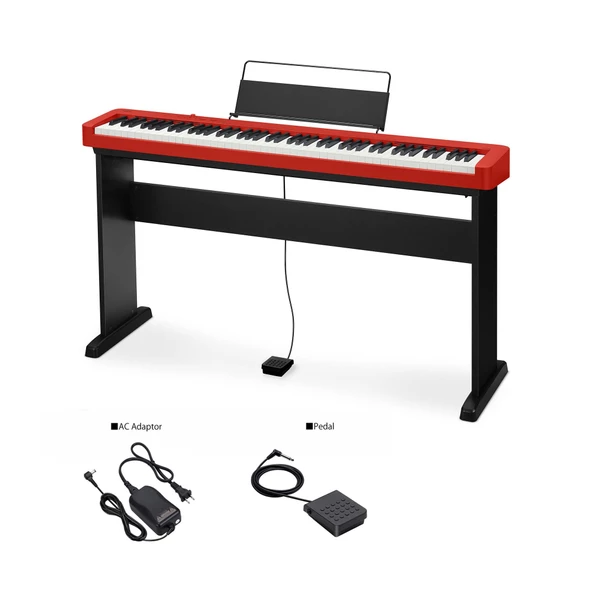 Casio CDP-S160RD 88 Tuşlu Dijital Piyano + CS46 Sehpa ürün görseli 1