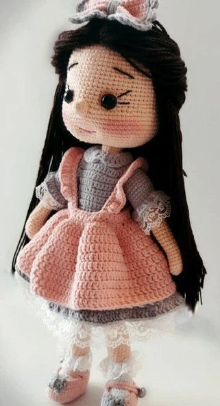 Badem Şekeri Bebek Amigurumi Organik Oyuncak ürün görseli 1