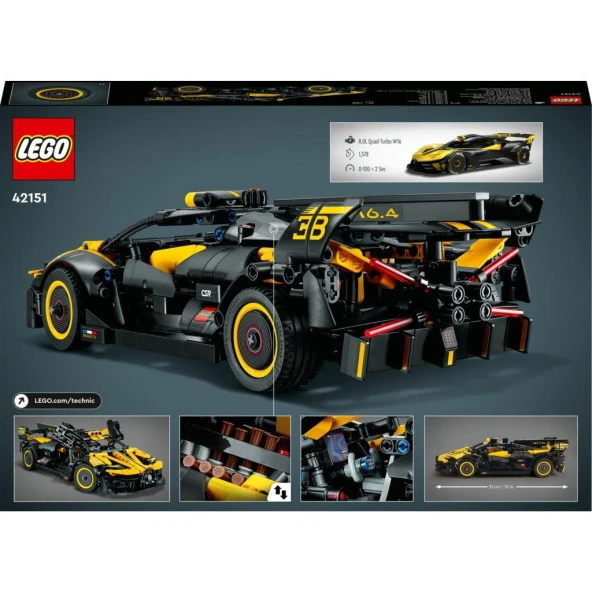 Lego 42151 Technic Bugatti Bolide - Resim 4