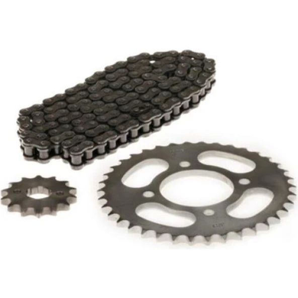 Mondial MH Drift Zincir Dişli Seti Heavy Duty 428H-116L-15T-38T ürün görseli 1