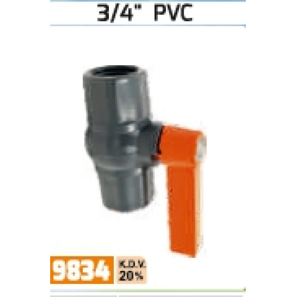 PVC Küresel Vana 3/4 ürün görseli 1