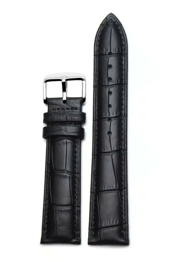 SEWOR Siyah Renk Deri Saat Kordonu 22mm 923575 ürün görseli 1