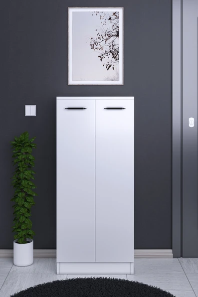 ABETE MOBİLYA Çok Amaçlı Dolap / Beyaz - Resim 2