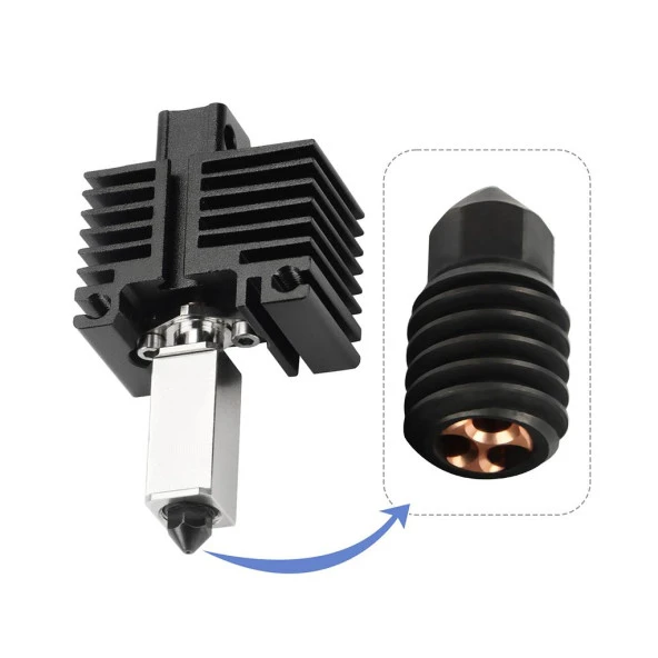 Bambu Lab Sertleştirilmiş CHT Çelik Nozzle 500°C(1.0mm) - Resim 3