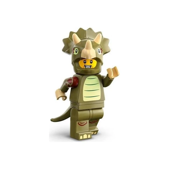 Lego Minifigür 71045 - Seri 25 - 8 Triceratops Costume Fan ürün görseli 1