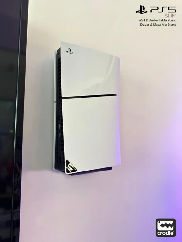 Playstation 5 Slim Duvar Standı Yerden Tasarruf Rahat Hava Akışı Gaming Aksesuar Konsol Tutacağı ürün görseli 1