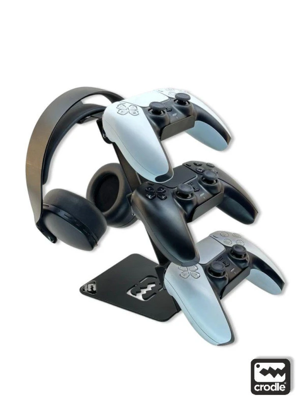 Metal Gaming Çok Fonksiyonlu Ps4 Ps5 Xbox Joystick Kontroller Tutucu Ve Kulaklık Dikey Standı ürün görseli 1