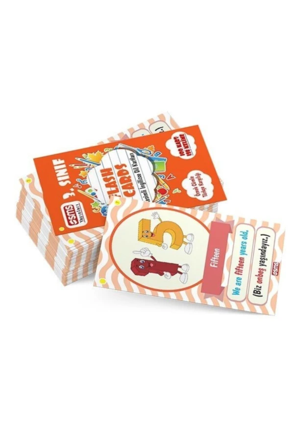 3. Sınıf Flash Cards Ingilizce Dil Kartı ürün görseli 1