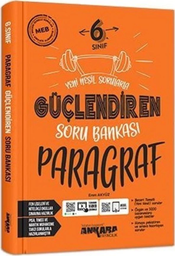 Ankara Yayınları 6. Sınıf Güçlendiren Paragraf Soru Bankası ürün görseli 1