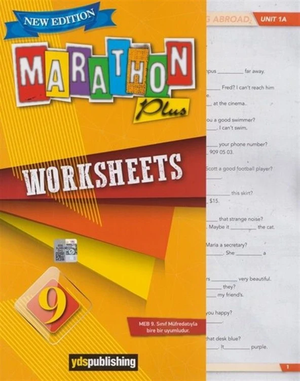 9. Sınıf Marathon Plus Worksheets Yaprak Test ürün görseli 1