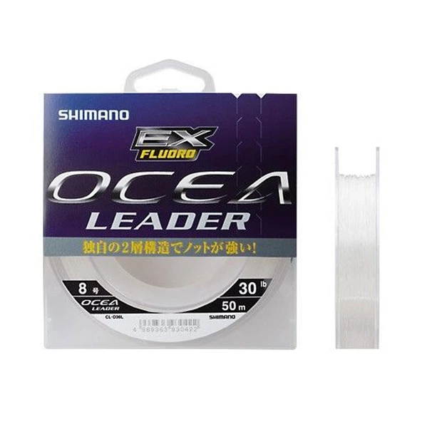 Shimano Ocea Şok Leader EX 50m Fluorocarbon Misina  25LB 0.406mm ürün görseli 1