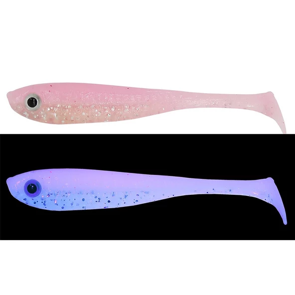 Mef Kılçık 7cm 5 Adet Silikon Yem  UV Pembe ürün görseli 1