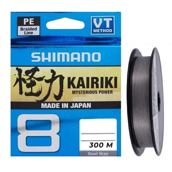 Shimano Kairiki Yeni Seri 8x Steel Grey 300m İp Misina (MADE IN JAPAN)  0,19 mm ürün görseli 1