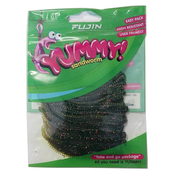 Fujin Yummy Sandworm 7cm LRF Silikonu  RWorm ürün görseli 1