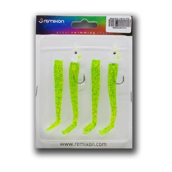 Remixon Snake Shad 11cm 10gr 4+2 Silikon Balık  02 ürün görseli 1