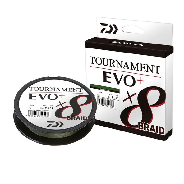 Daiwa Tournament EVO+ 8B Dark Green 270m İp Misina  0.20 mm 18 kg ürün görseli 1