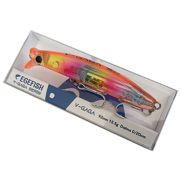 Ege Fish V Gaga 92mm 15.5 Gr Maket Balık  Glow Şeker Kerim ürün görseli 1