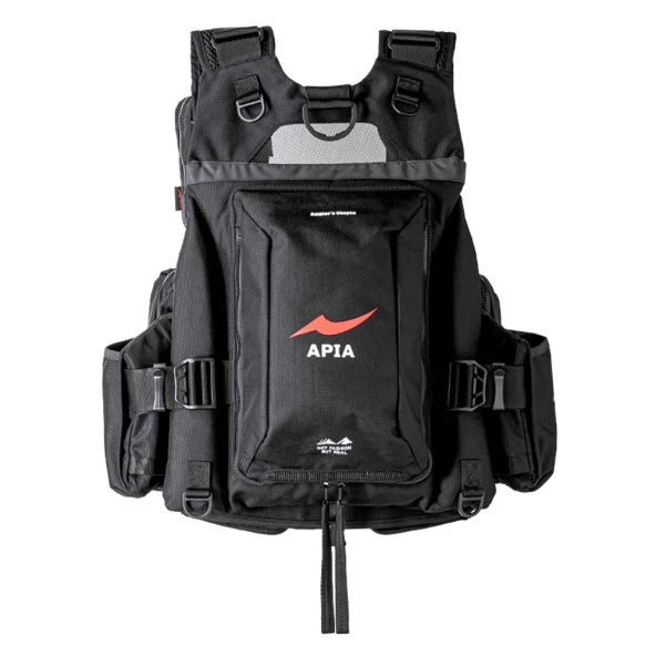 Anglers Support Vest Ver.4 Spin Yeleği Black - Resim 2