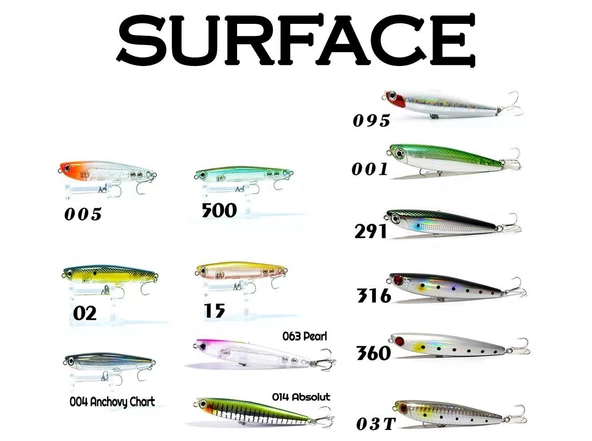 FUJIN Surface Minnow SF-90SW Maket Balık  001 Half Green ürün görseli 1