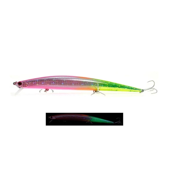 Fujin Flux 140mm 18gr Floating Maket Balık  182 Double Pink Chart ürün görseli 1