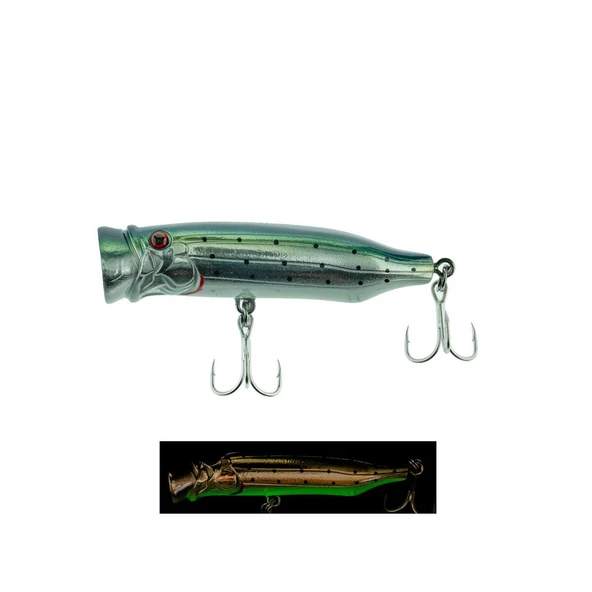Fujin Salt Popper 70mm 9.5gr Su Üstü Maket Balık  043 Smokey Joe ürün görseli 1