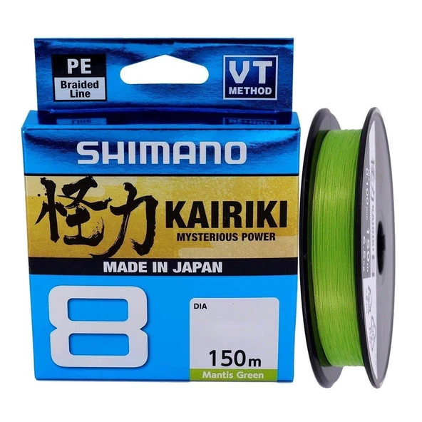 Shimano Kairiki Yeni Seri 8x Mantis Green 150m İp Misina (MADE IN JAPAN)  0,06 mm ürün görseli 1