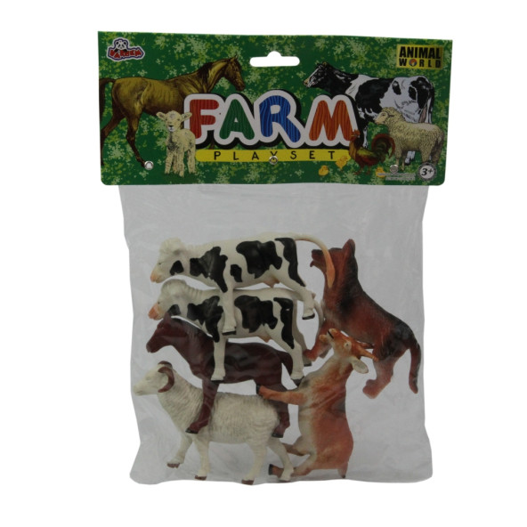 Vardem Poşetli 6 Lı Çiftlik Hayvanları 13 Cm ürün görseli 1