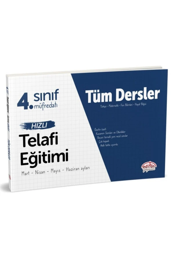 4. Sınıf Tüm Dersler Hızlı Telafi Eğitimi ürün görseli 1