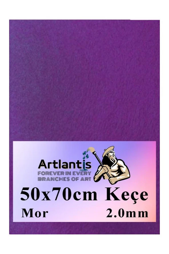 Mor Keçe 50x70 cm 2.0 mm 1 Adet Renkli Hobi Keçesi Elişi Keçesi Anasınıfı Kreş Okul Öncesi ürün görseli 1
