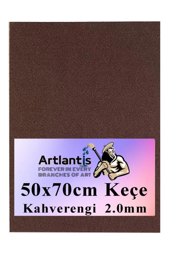 Kahverengi Keçe 50x70 cm 2.0 mm 1 Adet Renkli Hobi Keçesi Elişi Keçesi Anasınıfı Kreş Okul Öncesi ürün görseli 1