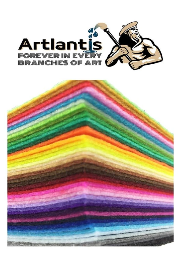 Siyah Keçe 50x70 cm 2.0 mm 3 Adet Renkli Hobi Keçesi Elişi Keçesi Anasınıfı Kreş Okul Öncesi ürün görseli 1