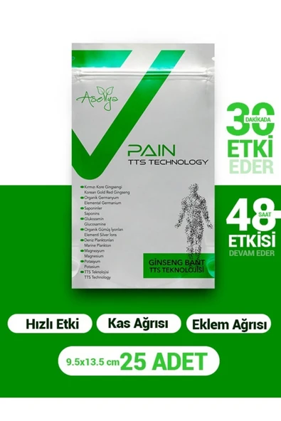 ASELYA AĞRI BANDI 25 ADET ürün görseli 1