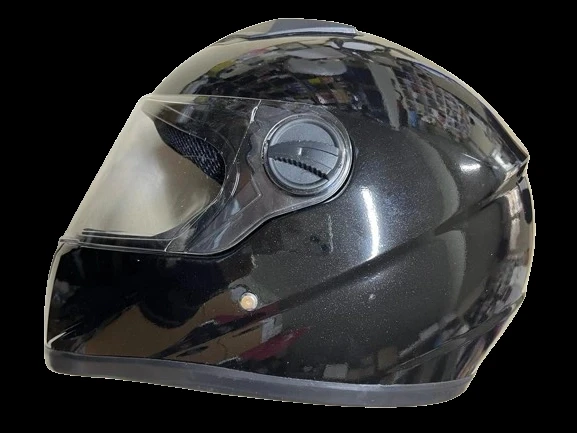 Motosiklet Düz Renk Eko Fullface Kask Siyah ürün görseli 1