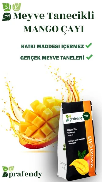 PRAFENDY MANGO ÇAYI -GERÇEK MEYVE TANELİ 250 GR - Resim 3