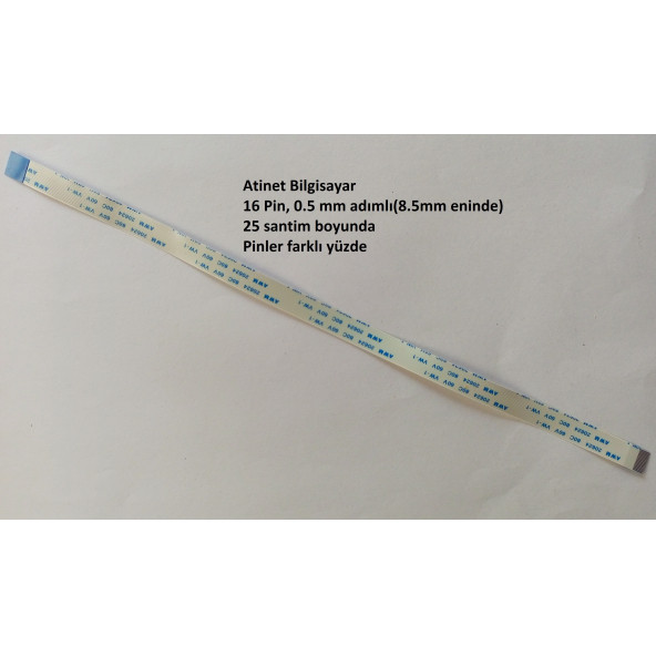 Awm 20624 80C 60V Vw-1 Flex Şerit Kablo 16 Pin 25Cm 16-0.5-25B ürün görseli 1