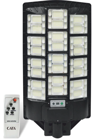 CATA CT 4645 Solar Güneş Enerjili 1200W Sensörlü Sokak Armatür 6400K Beyaz Işık ürün görseli 1